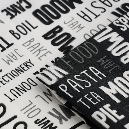 Komplet Ścierek Zifero 45x65 cm z motywem napisów