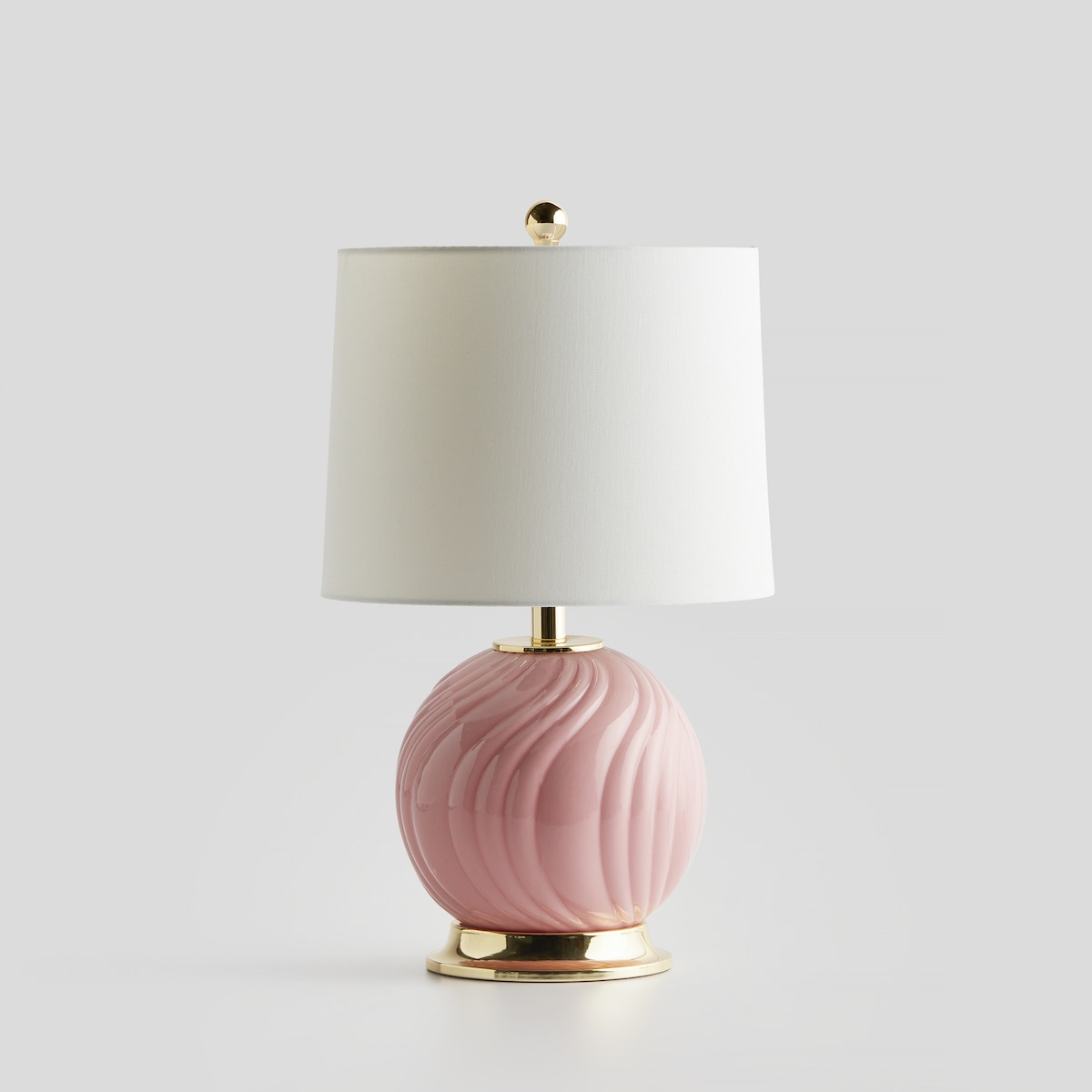 Lampa Stołowa Ze Szklaną Podstawą Mandy