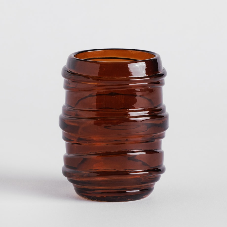 Kubek Łazienkowy z Aptecznego Szkła Bronzo