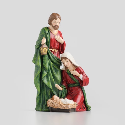 Figurka Santipatri z motywem świętej rodziny