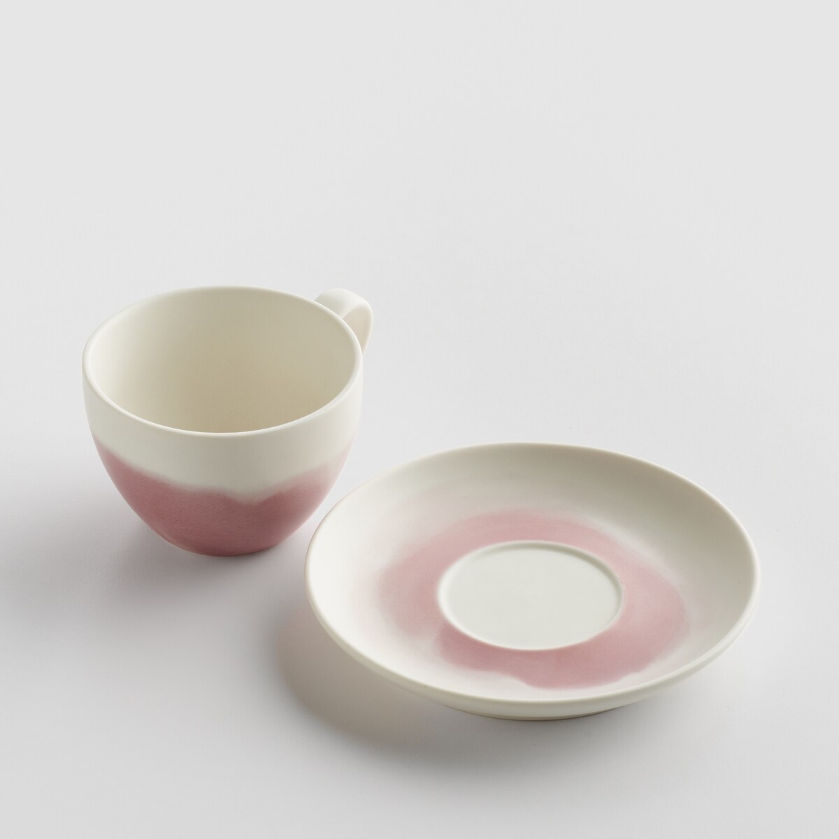 Filiżanka Ze Spodkiem Veloria z motywem abstrakcyjnym