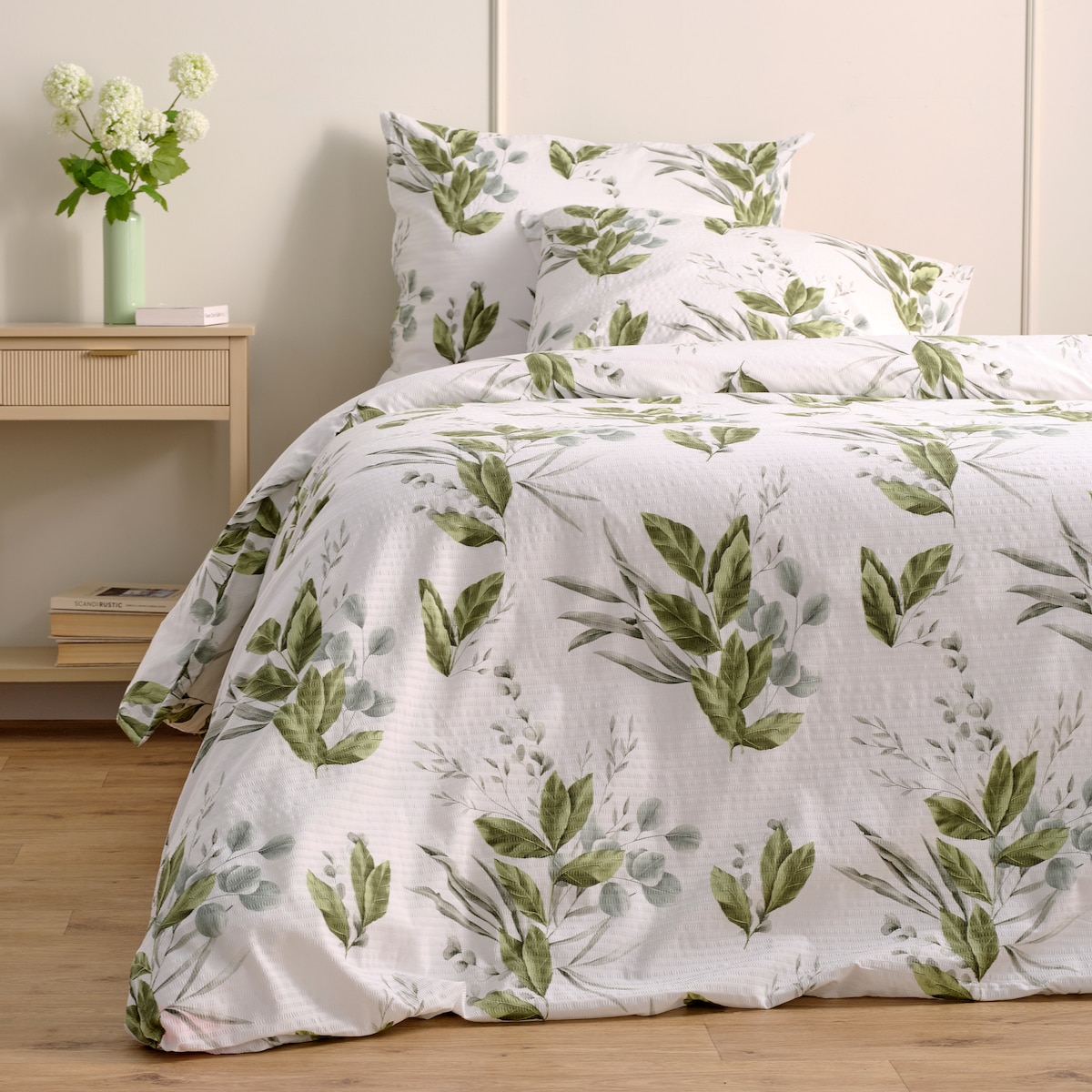 Pościel z kory Ralisosi 200x220 cm z motywem roślinnym