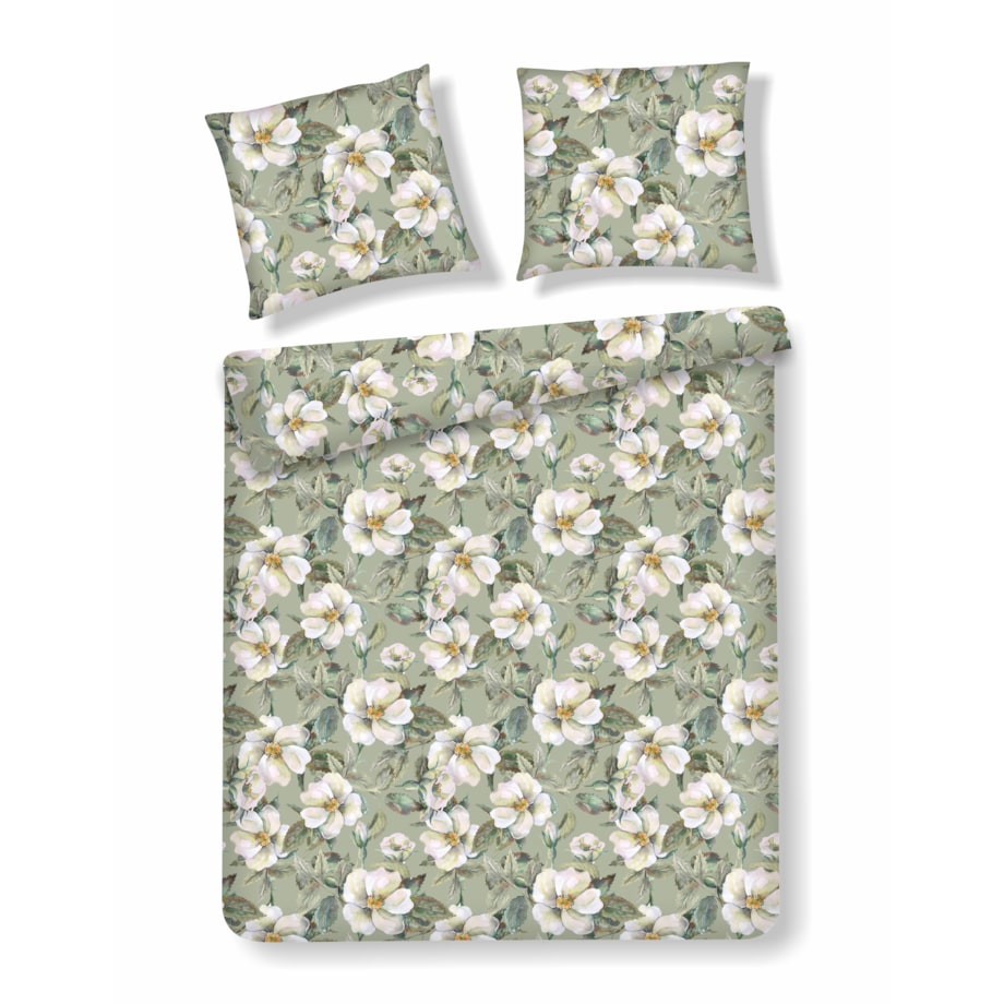 Pościel z bawełny satynowej Dunno 160x200 cm z wzorem kwiatowym