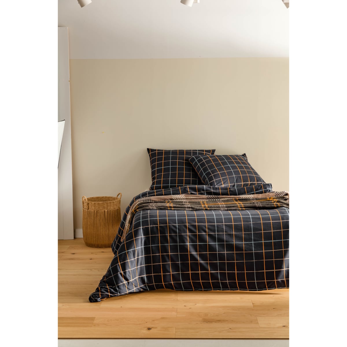 Drukowany koc Graphite 150x200 cm