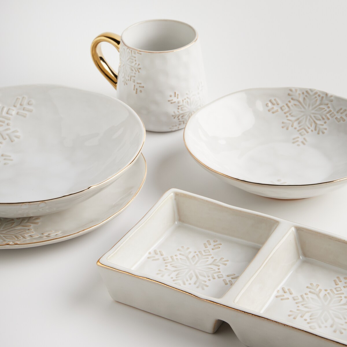 Kubek Flakes z motywem śnieżynki