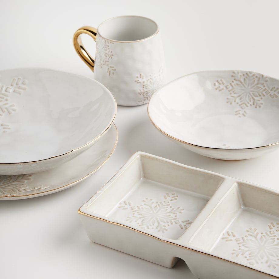 Kubek Flakes z motywem śnieżynki