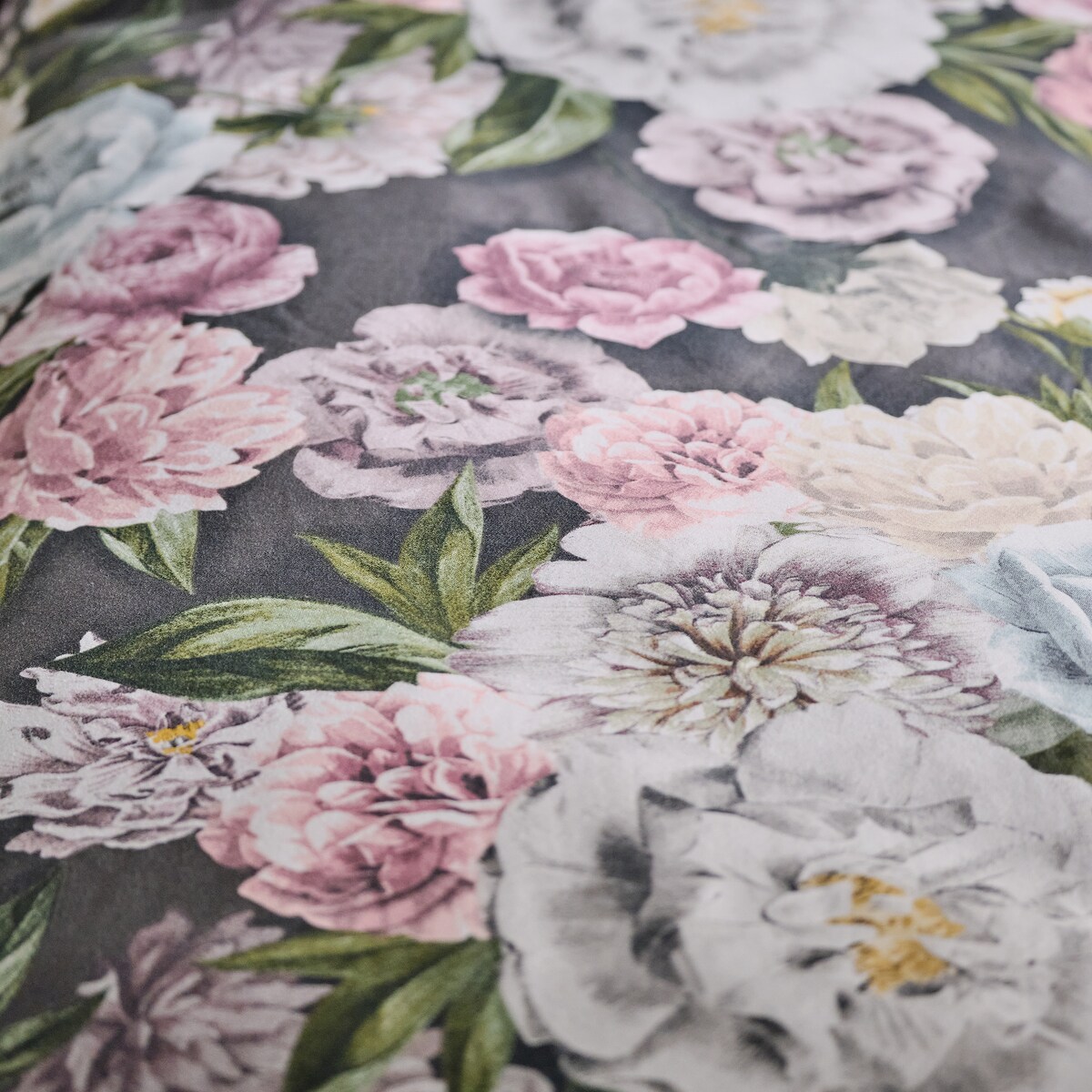 Pościel z bawełny satynowej Sofrine 200x220 cm z motywem kwiatowym