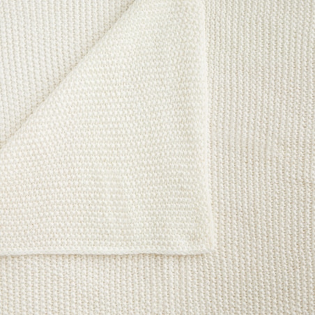 Jednokolorowy koc dzianinowy Zaldaris 130x170 cm