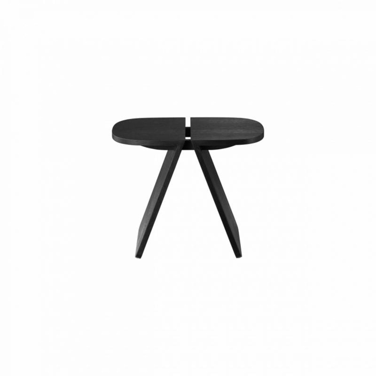 Dębowy stolik boczny AVIO, czarny