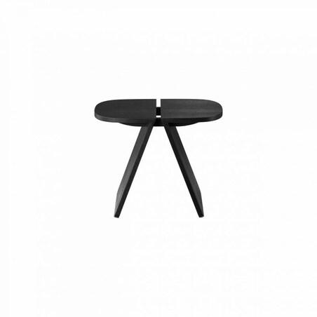 Dębowy stolik boczny AVIO, czarny