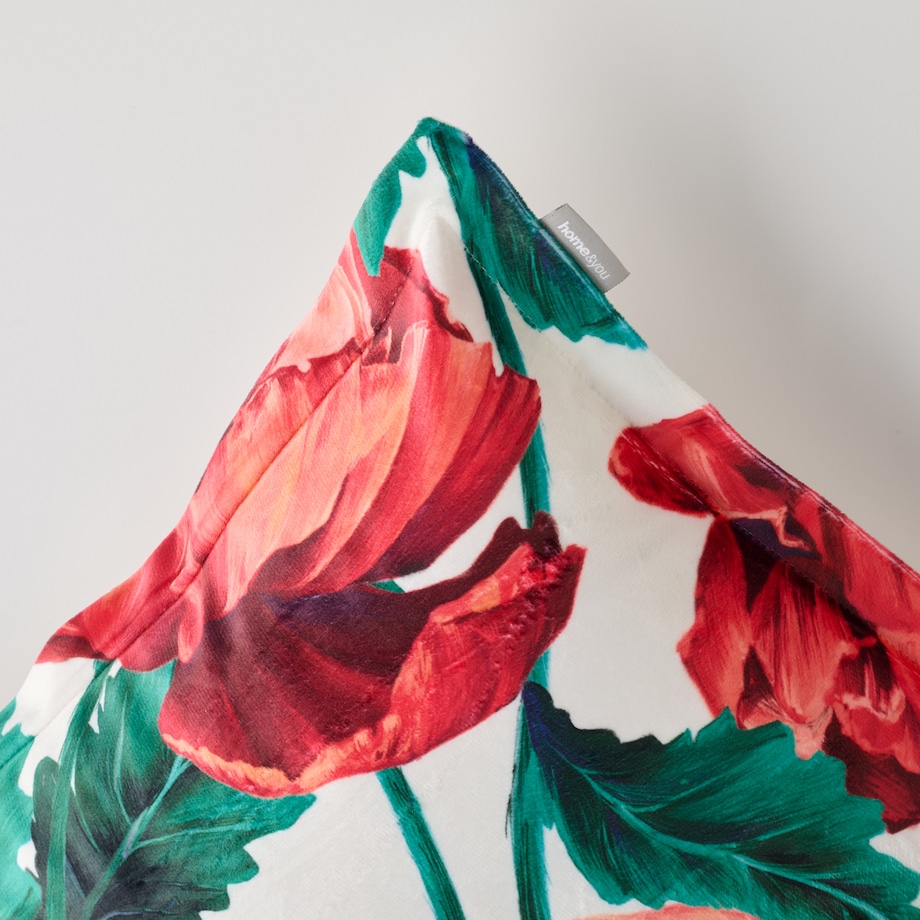 Poszewka z nadrukiem Casinos 45x45 cm z motywem kwiatowym