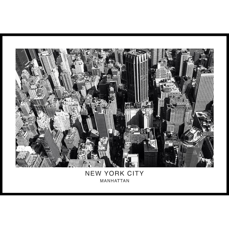 plakat manhattan nowy jork usa 21x30 cm