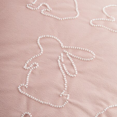 Poszewka Haftowana Hopillow 45x45 cm z motywem królika