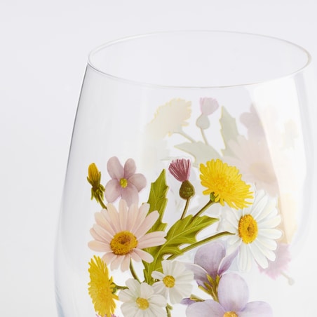 Szklanka Melow z motywem kwiatowym