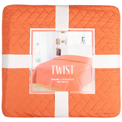 Jednokolorowa narzuta na łóżko Twist 170x210 cm