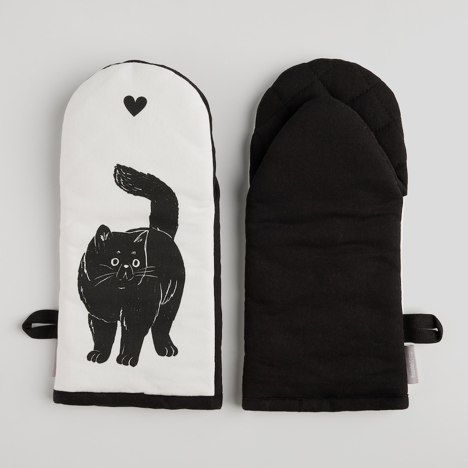 Komplet Rękawic Kuchennych Kitki 14x30 cm z motywem zwierzęcym