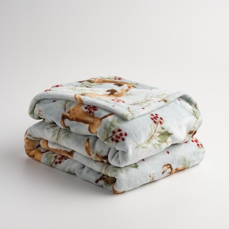 Drukowany koc Wildero 150x200 cm z motywem zwierząt leśnych