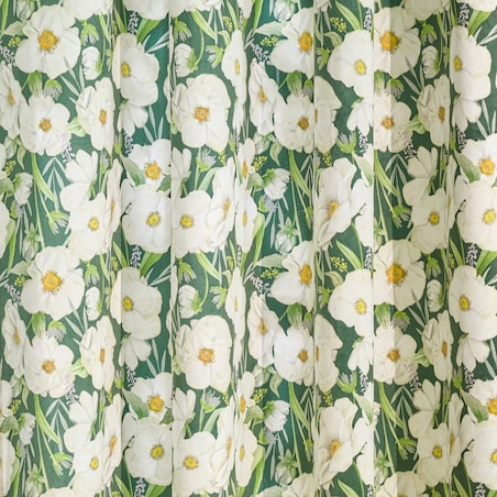 Zasłona z nadrukiem Emeris 140x250 cm z motywem kwiatowym