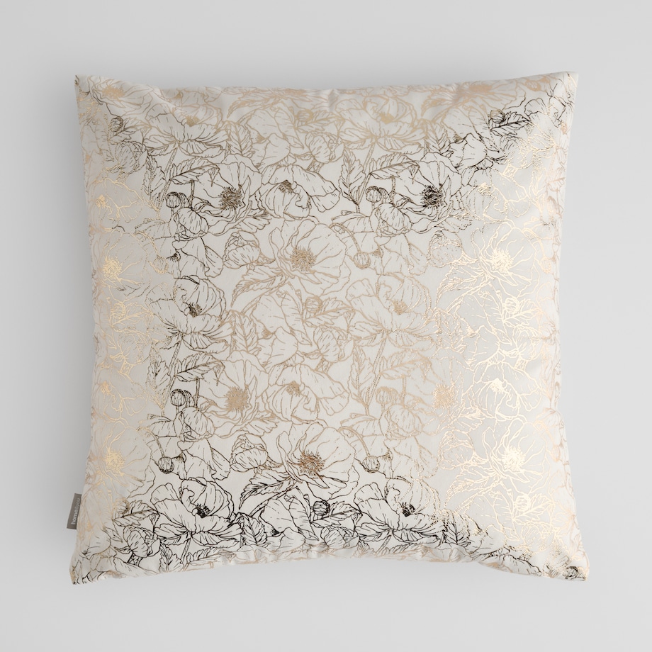 Poszewka Welwetowa Casinosis 45x45 cm z motywem kwiatowym