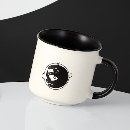 Sirin, kubek z kotem z motywem zwierzęcym