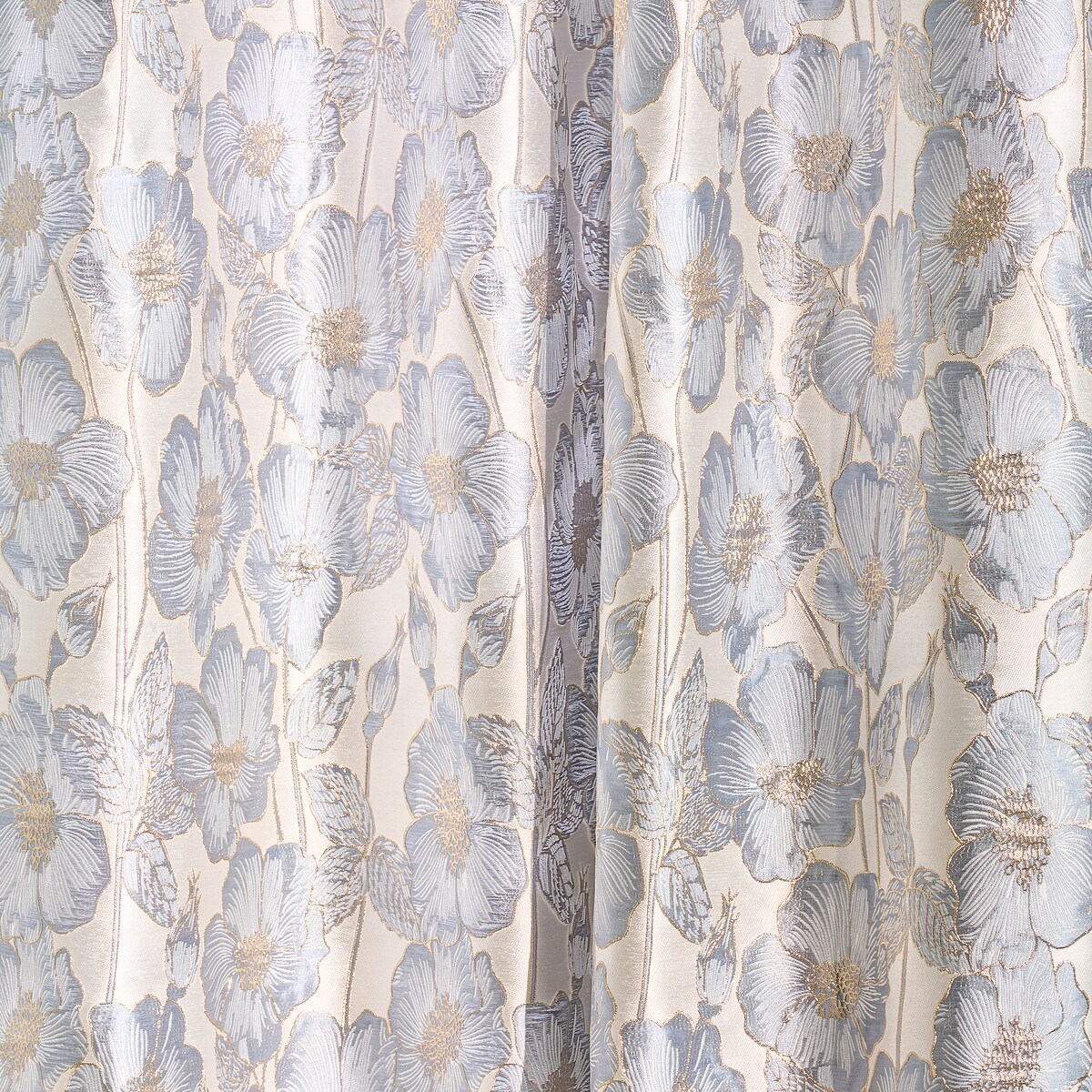 Zasłona Żakardowa Makowka 140x250 cm z motywem kwiatowym