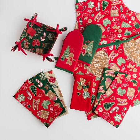 Fartuch Ginno 70x85 cm z motywem piernika