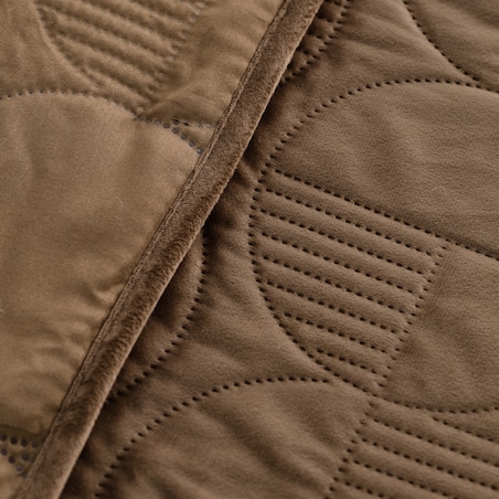 Narzuta Welwetowa w Wytłaczany Geometryczny Wzór Arnos 200x220 cm