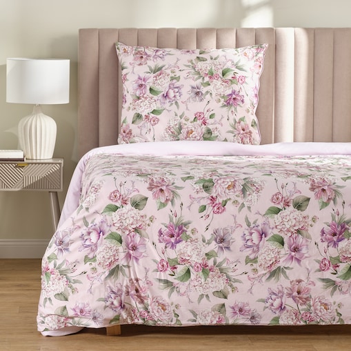 Pościel z bawełny satynowej Tensianis 140x200 cm z motywem kwiatowym