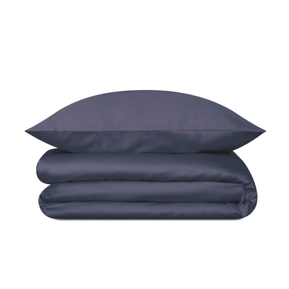 Pościel satynowa midnight blue 160/200 + 2 x 70/80 cm