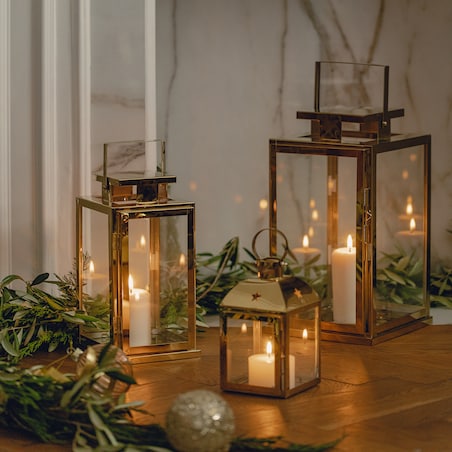 Lampion Shiny snowflake z motywem śnieżynki