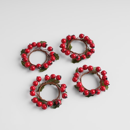 Wianek Inge napkin z motywem roślinnym