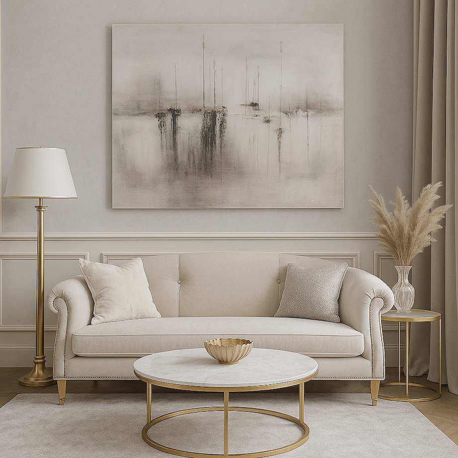 Ręcznie zdobiony obraz pejzaż casanova 80x120