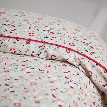 Pościel bawełniana z lamówką Pelora 200x220 cm