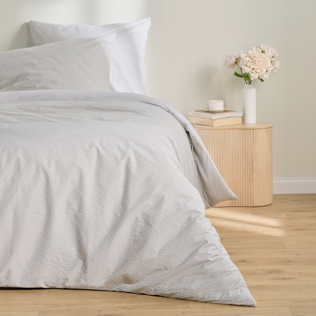 Pościel z bawełny satynowej Samjon 160x200 cm z motywem geometrycznym