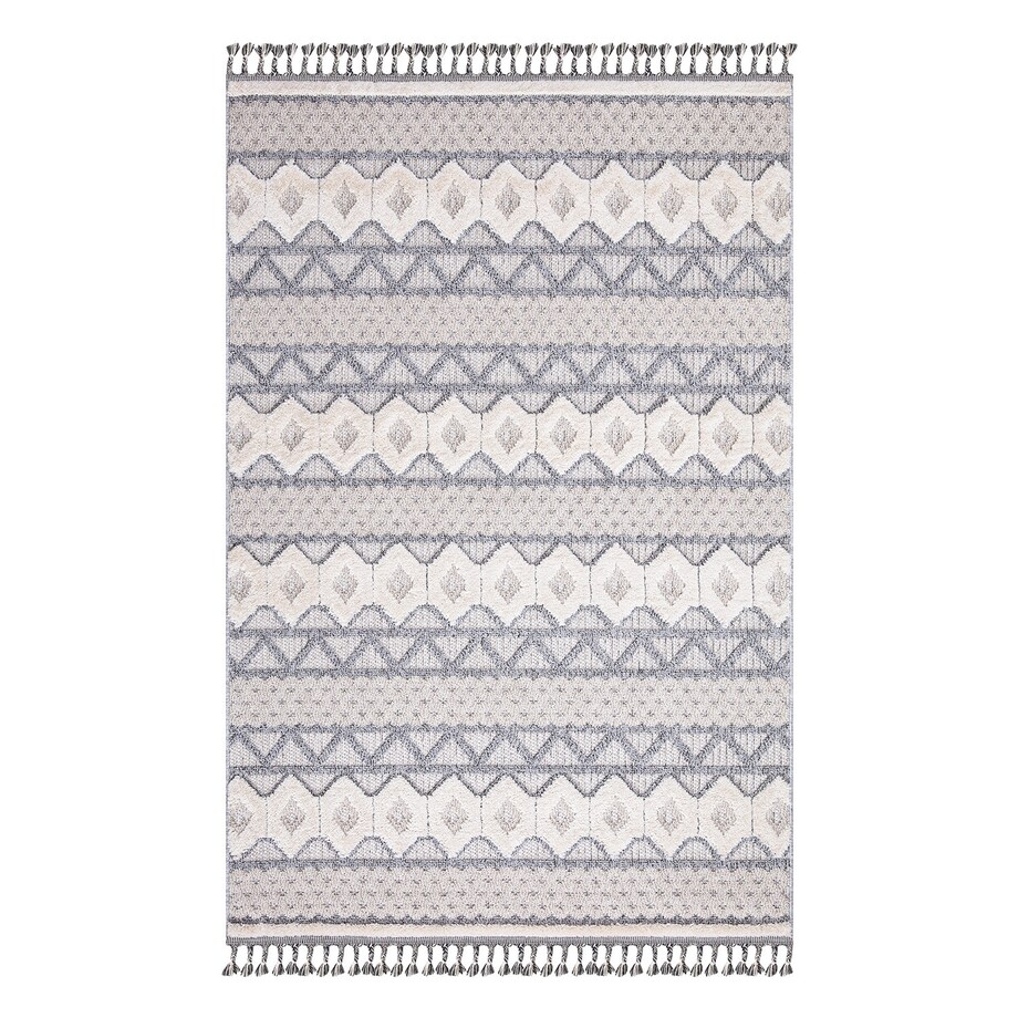 Dywan z frędzlami Cut&Loop Boho-Chic Valora 7280 Szary 160x230