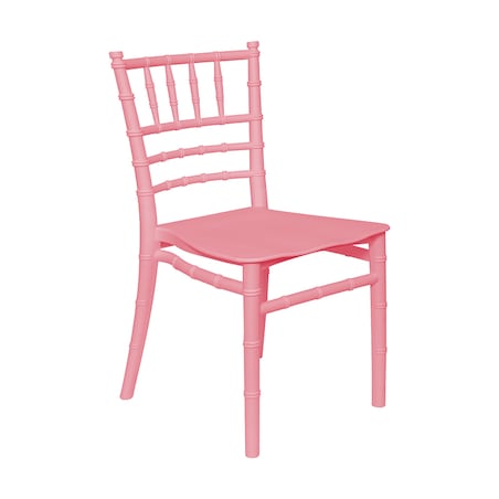 Krzesełko dla dzieci plastikowe z oparciem różowe dziecięce