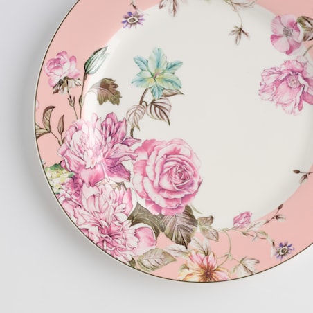 Talerz Obiadowy Rosal z motywem kwiatowym