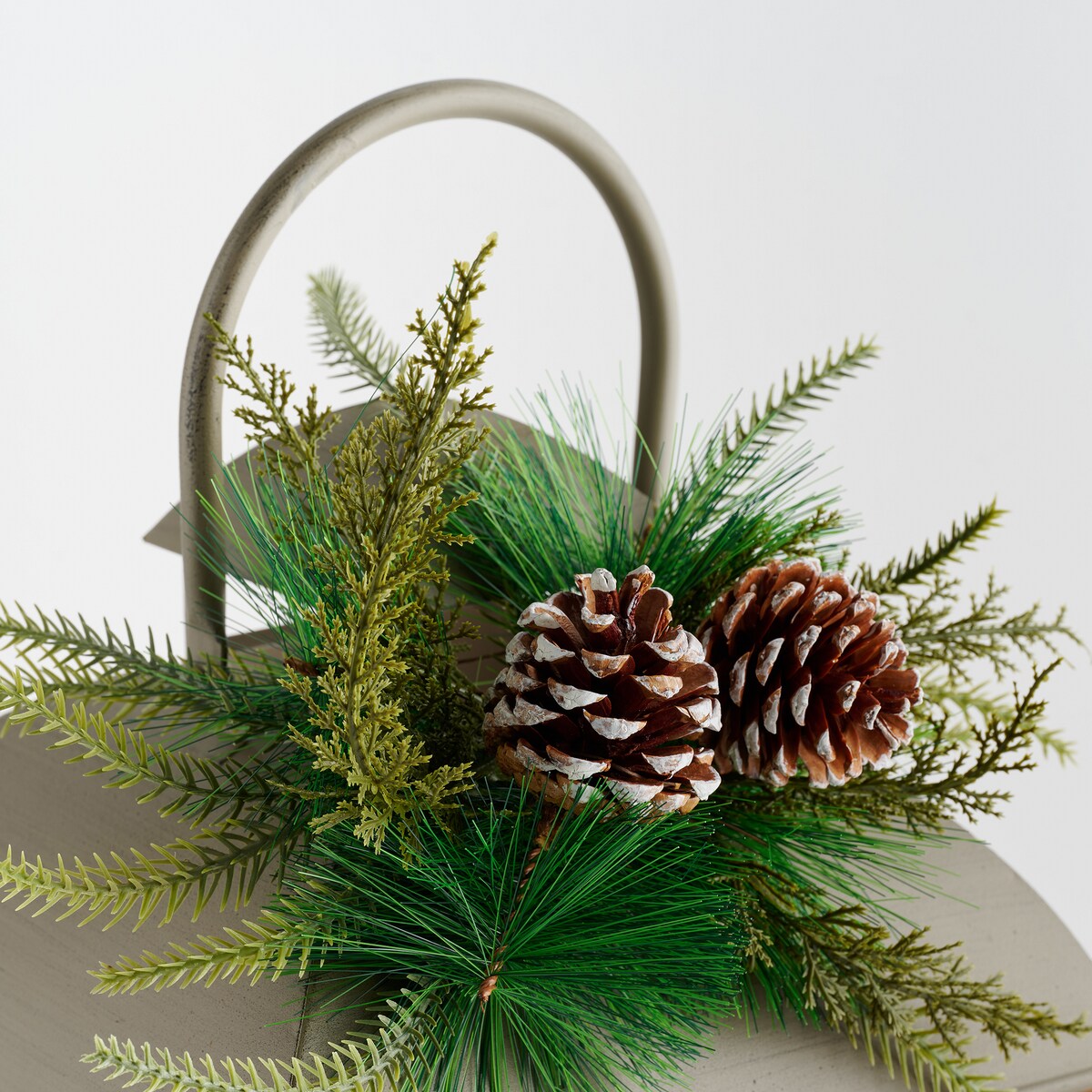 Lampion Browniel z motywem szyszki