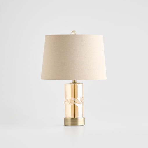 Lampa Stołowa Ze Szklaną Podstawą Paper