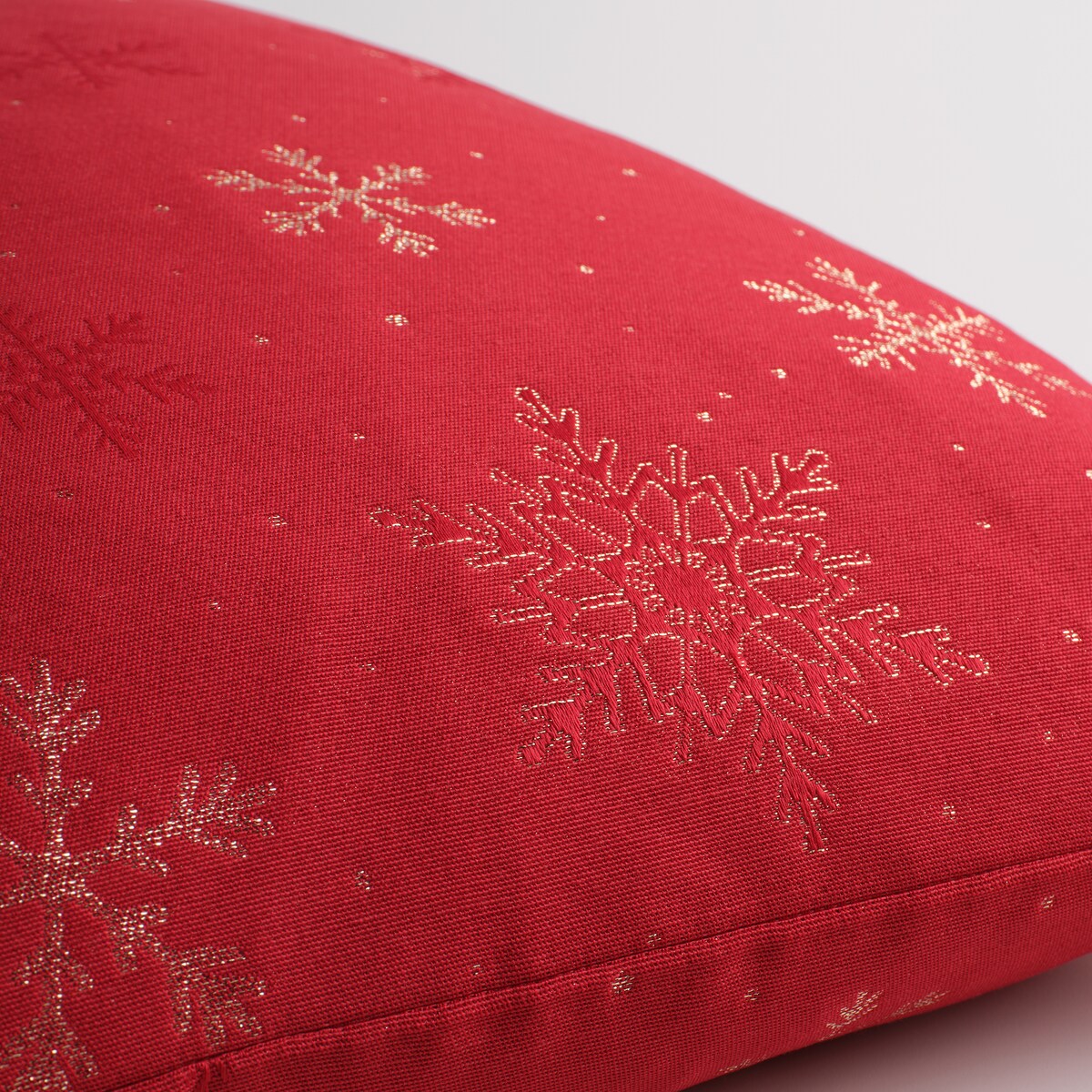 Poszewka Żakardowa Preciosita 45x45 cm z motywem śnieżynki