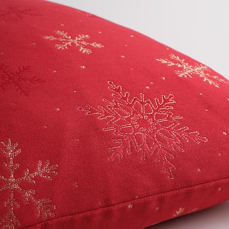 Poszewka Żakardowa Preciosita 45x45 cm z motywem śnieżynki