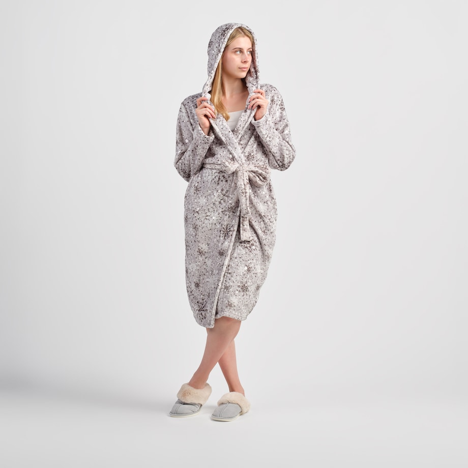 Szlafrok Snowf z motywem śnieżynki