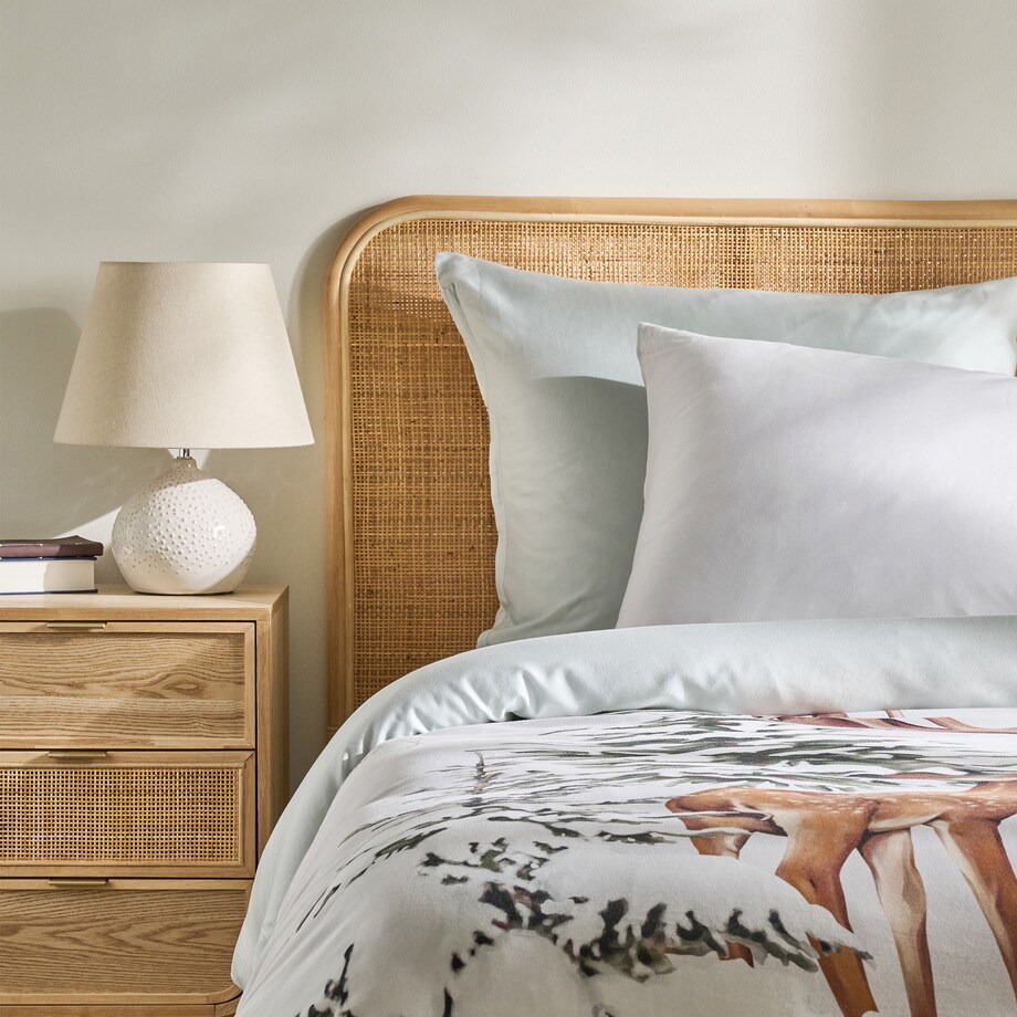 Pościel z bawełny satynowej Hivrosi 200x220 cm z motywem zwierząt leśnych