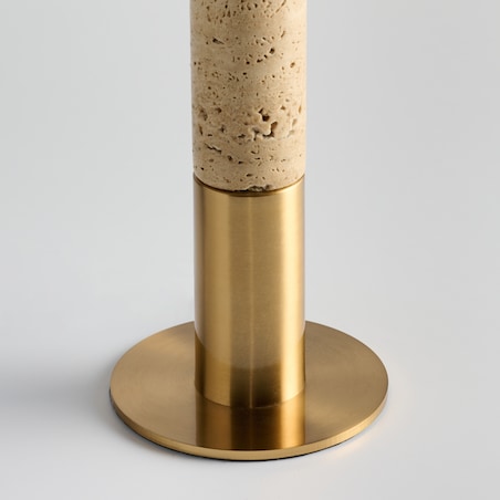 lampa stołowa z podstawą z trawertynu mofar