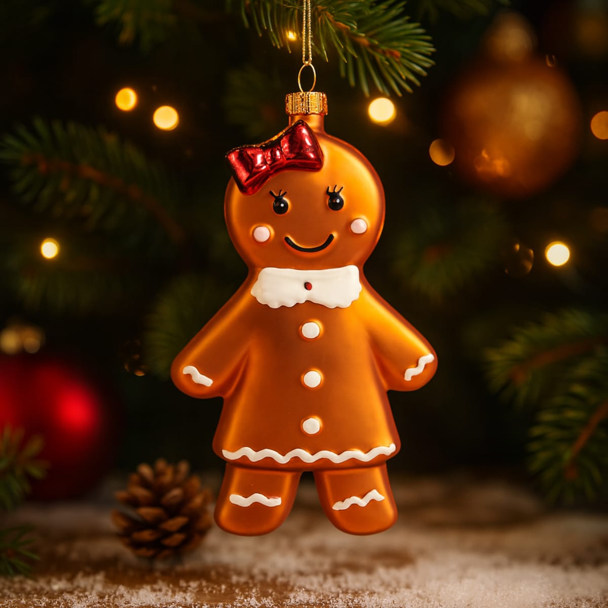 Bombka szklana Kuka z motywem piernika