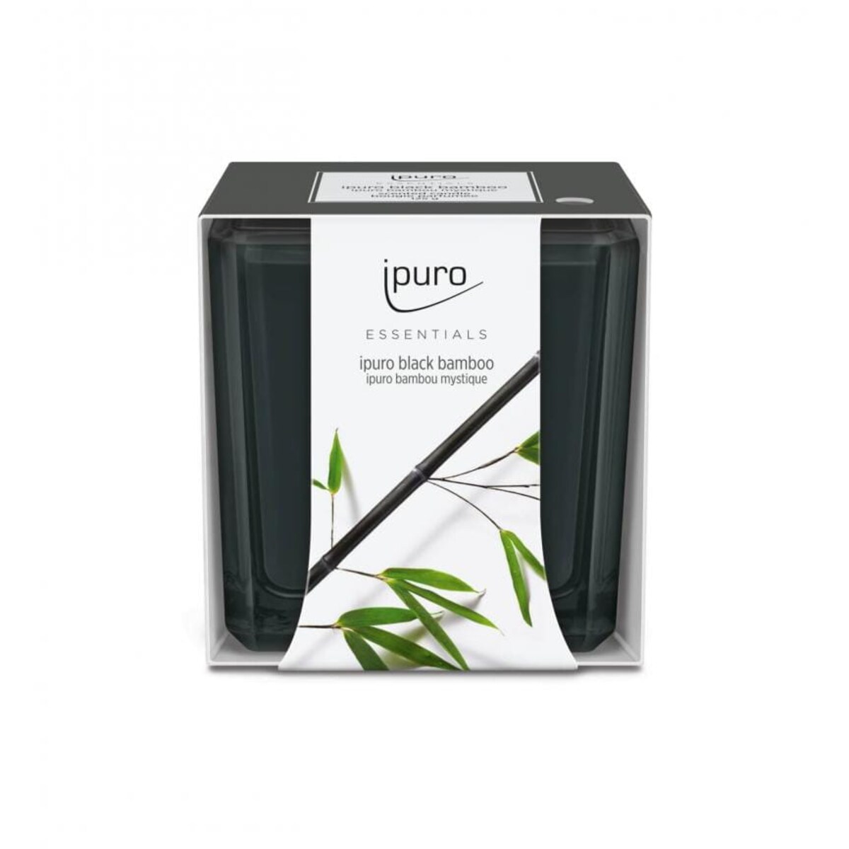 Świeca zapachowa ipuro ESSENTIALS, Black Bamboo, 125g