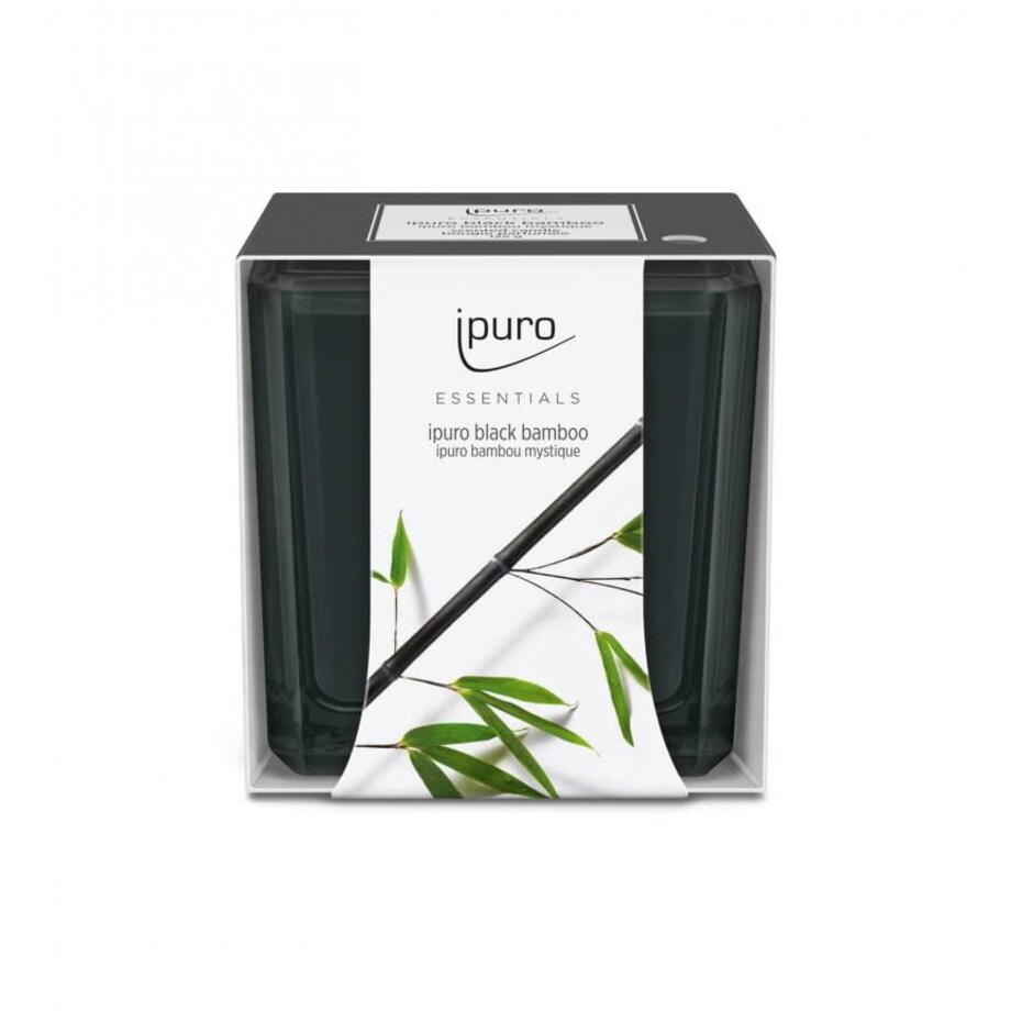 Świeca zapachowa ipuro ESSENTIALS, Black Bamboo, 125g