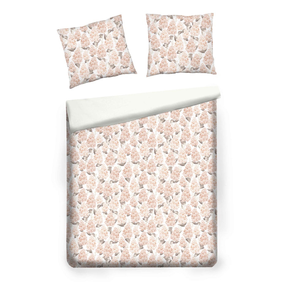 Pościel z bawełny satynowej Amberbloom 160x200 cm z motywem kwiatowym