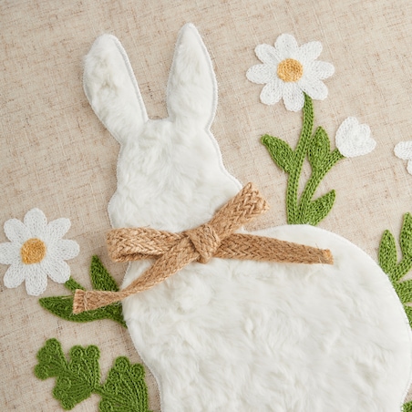 Poszewka Haftowana Olmo 45x45 cm z motywem królika