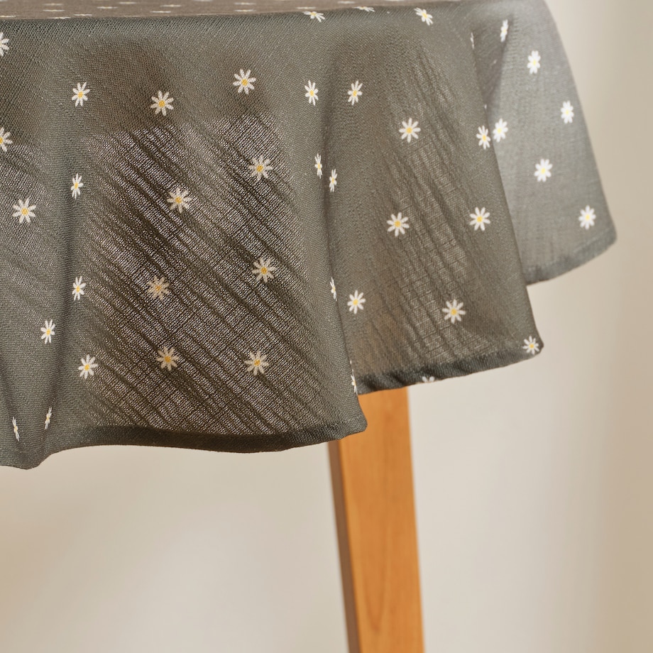 Obrus okrągły Dilo ø 120 cm z motywem kwiatowym